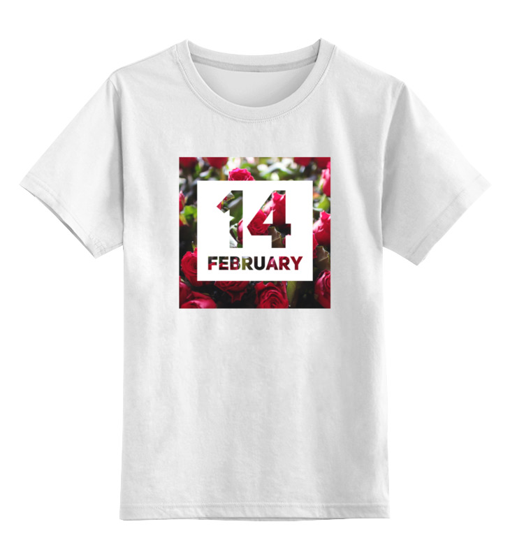 Printio Детская футболка классическая унисекс День святого валентина детская футболка медведи и любовь подарок 14 февраля валентинка 116 белый
