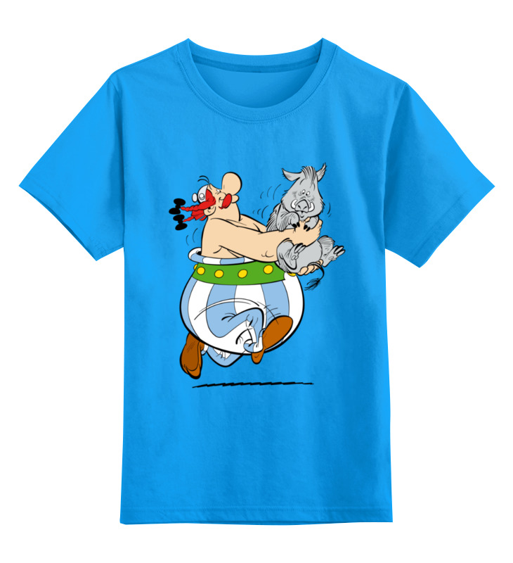 Printio Детская футболка классическая унисекс Обеликс с хрюней printio футболка классическая обеликс с хрюней