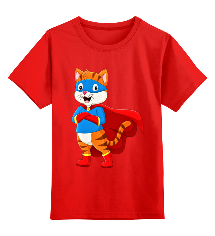 Printio Детская футболка классическая унисекс Супер котэ