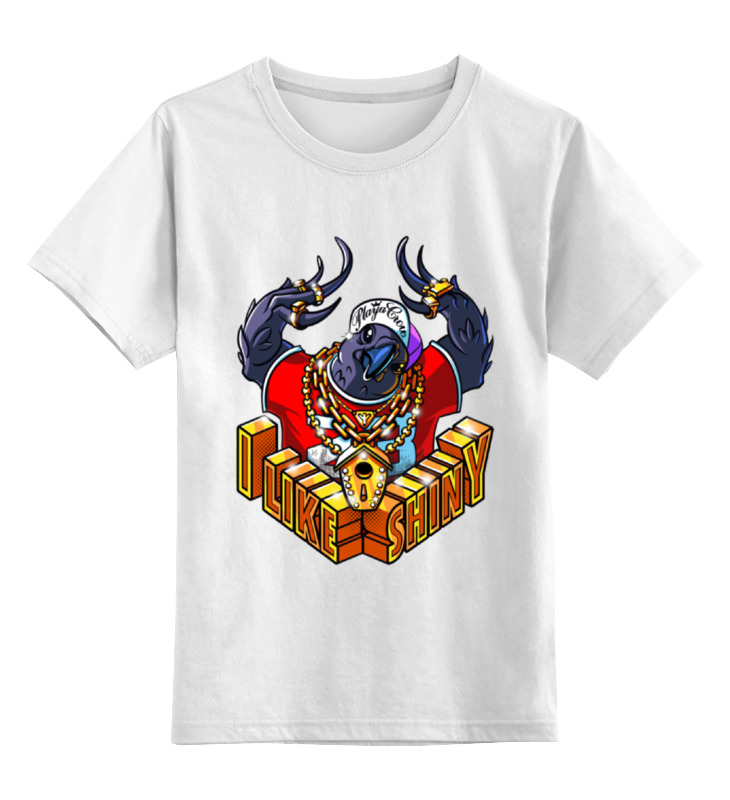 Printio Детская футболка классическая унисекс Gangsta crow printio детская футболка классическая унисекс gangsta tiger
