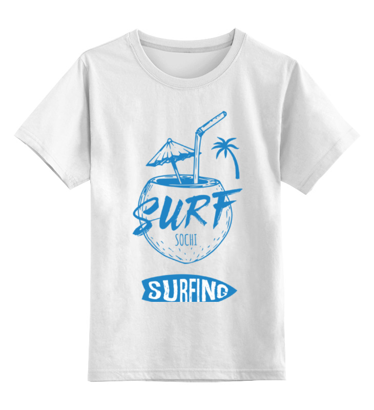 Printio Детская футболка классическая унисекс Сочи серфинг