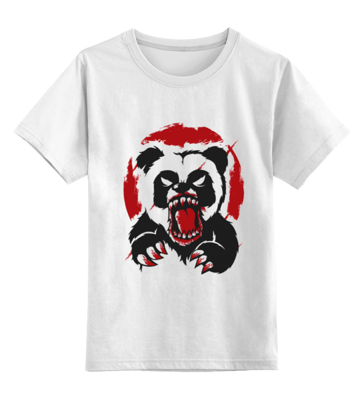 цена Printio Детская футболка классическая унисекс Разъярённая панда