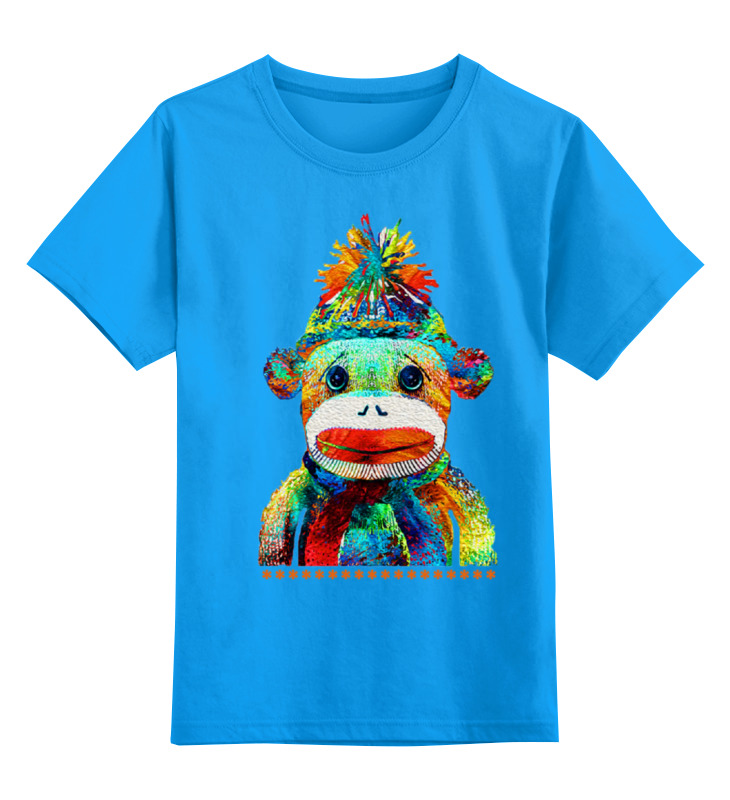 Printio Детская футболка классическая унисекс Обезьяна. символ 2016 года printio шапка классическая унисекс обезьяна символ нового 2016 года