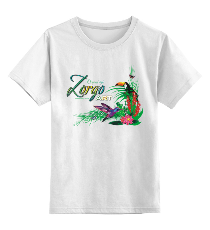 Printio Детская футболка классическая унисекс Тропические птицы от зорго арт.