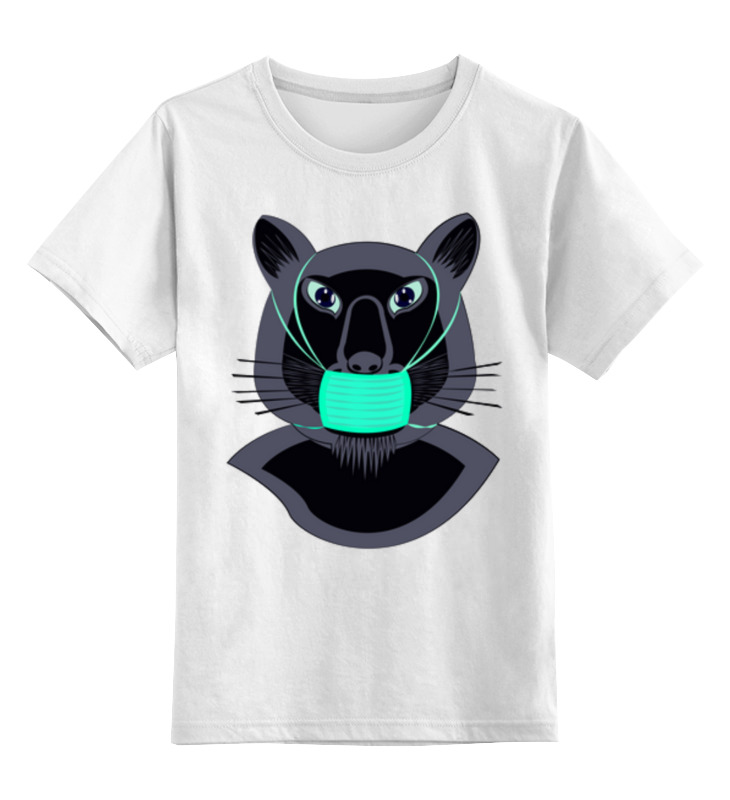 Printio Детская футболка классическая унисекс Пантера в маске printio майка классическая пантера в маске