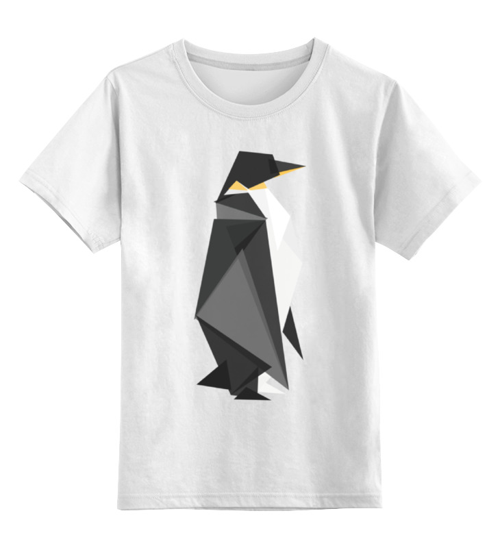 Printio Детская футболка классическая унисекс Полигональный пингвин printio детская футболка классическая унисекс полигональный орёл