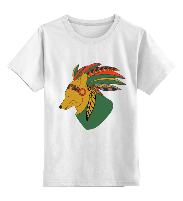 Printio Детская футболка классическая унисекс Индеец дикий койот