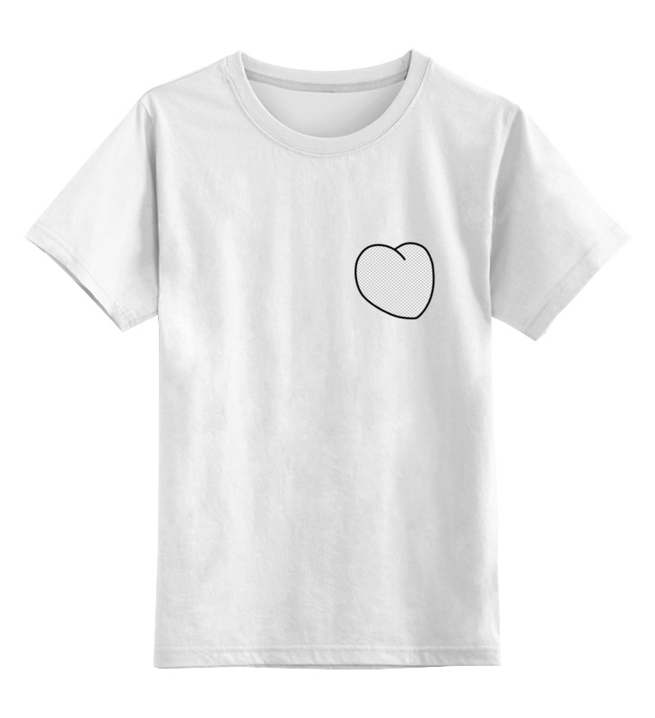 Printio Детская футболка классическая унисекс Вырезанное сердце