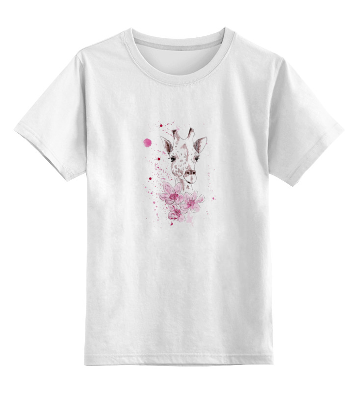 Printio Детская футболка классическая унисекс Жираф женская футболка жираф в бабочках m белый