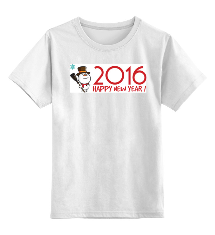 Printio Детская футболка классическая унисекс Снеговик в котелке цена и фото