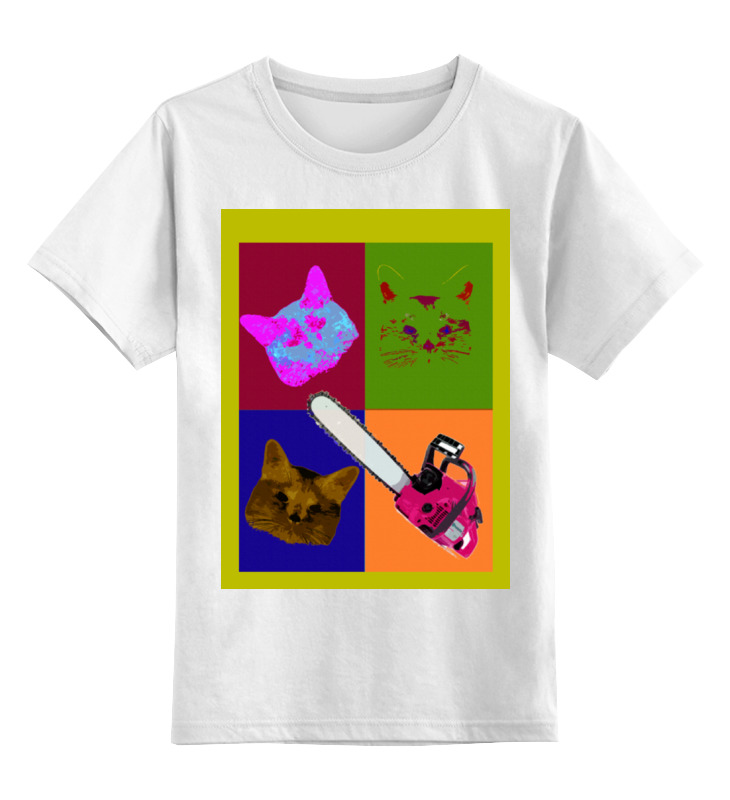 Printio Детская футболка классическая унисекс Pop-art детская футболка поп арт комикс кот на скейтборде 164 красный
