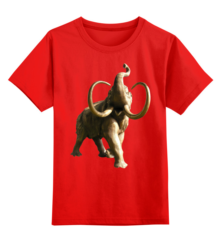 Printio Детская футболка классическая унисекс Мамонт детская футболка жирафы тоже любят техно 140 красный