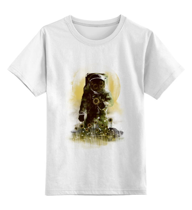 Printio Детская футболка классическая унисекс Родная земля мужская футболка собака в скафандре космонавта ссср l белый