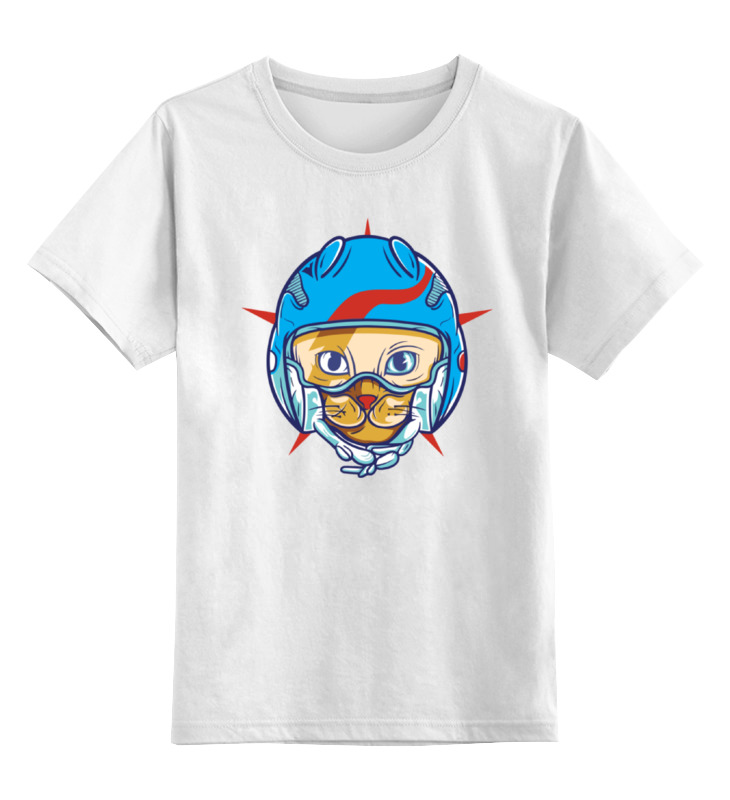 Printio Детская футболка классическая унисекс Кот пилот printio детская футболка классическая унисекс пилот