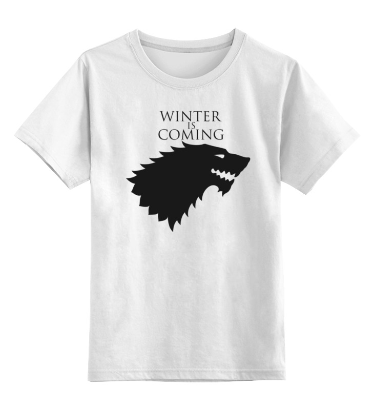 Printio Детская футболка классическая унисекс Winter is coming printio детская футболка классическая унисекс winter is coming