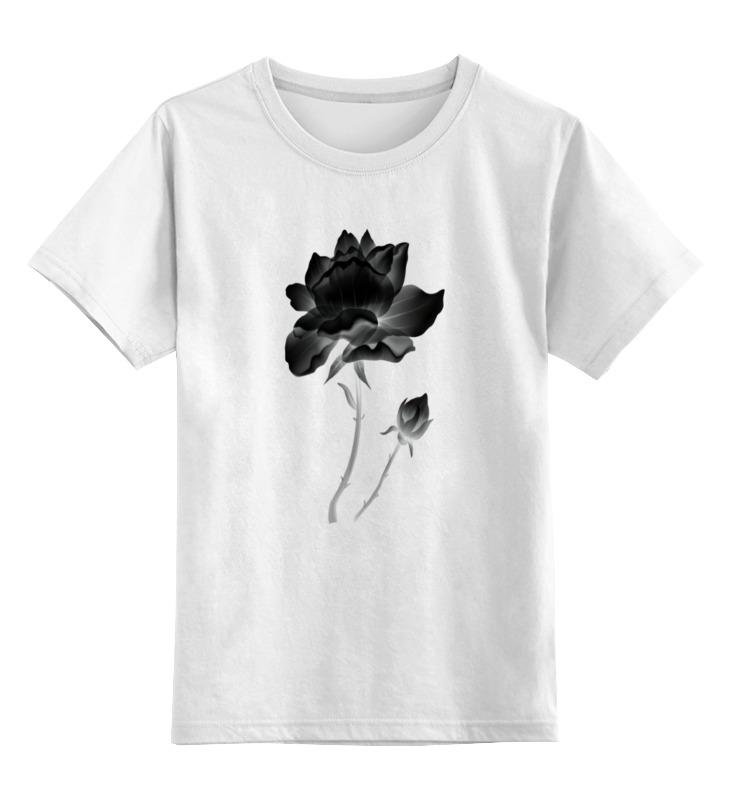 Printio Детская футболка классическая унисекс Черная роза футболка женская mf plus size цветы космическая роза 4xl