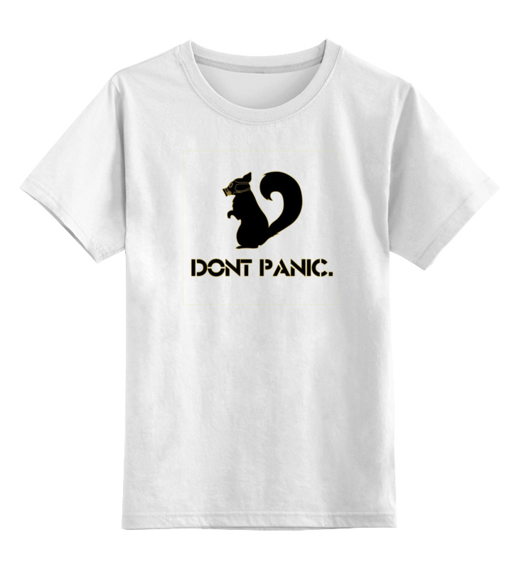 printio свитшот унисекс хлопковый белка в противогазе Printio Детская футболка классическая унисекс Dont panic