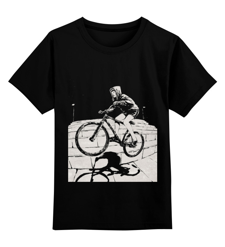 Printio Детская футболка классическая унисекс Девушка на велосипеде printio детская футболка классическая унисекс зомби на велосипеде
