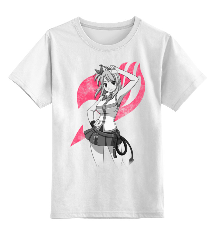 Printio Детская футболка классическая унисекс Люси. fairy tail мужская футболка кот белый маг m белый