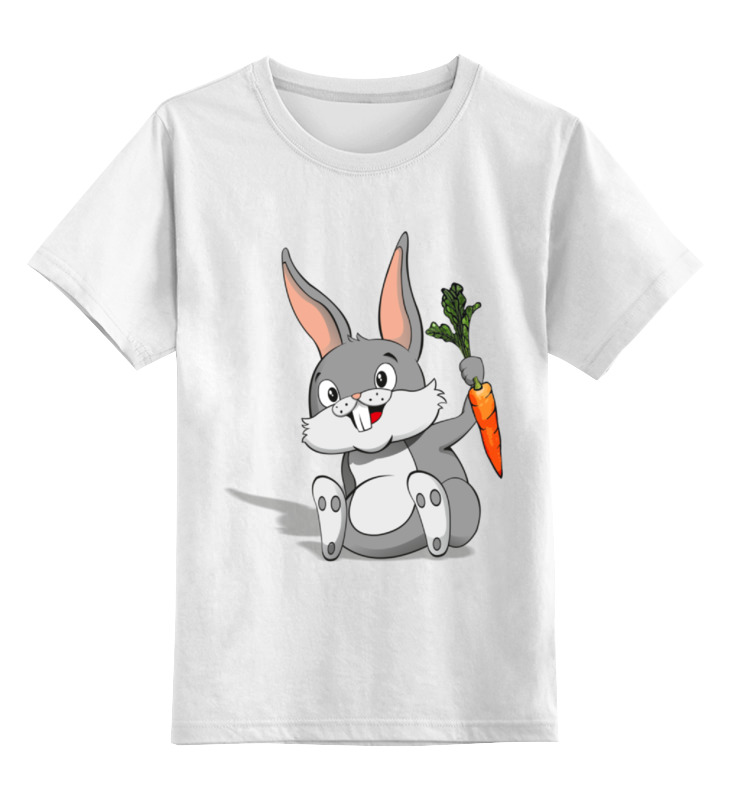 Printio Детская футболка классическая унисекс Зайчик детская футболка милый зайчик ловит бабочек 104 белый