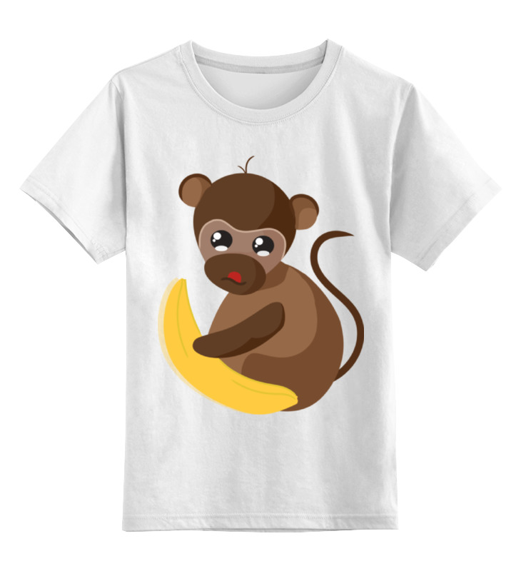 printio детская футболка классическая унисекс обезьянка малышка Printio Детская футболка классическая унисекс Обезьянка биззи 2016