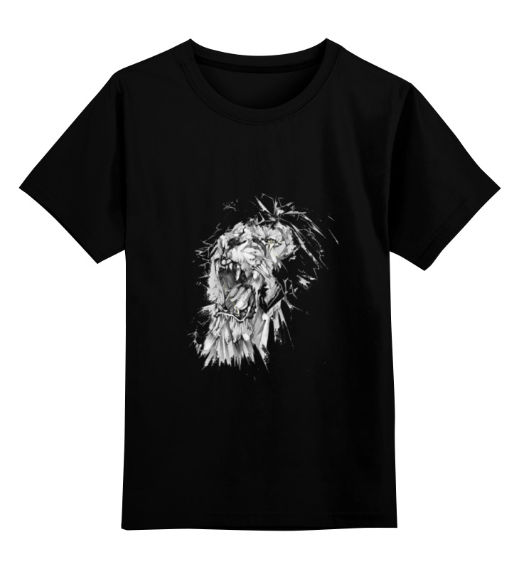 Printio Детская футболка классическая унисекс Growl lion