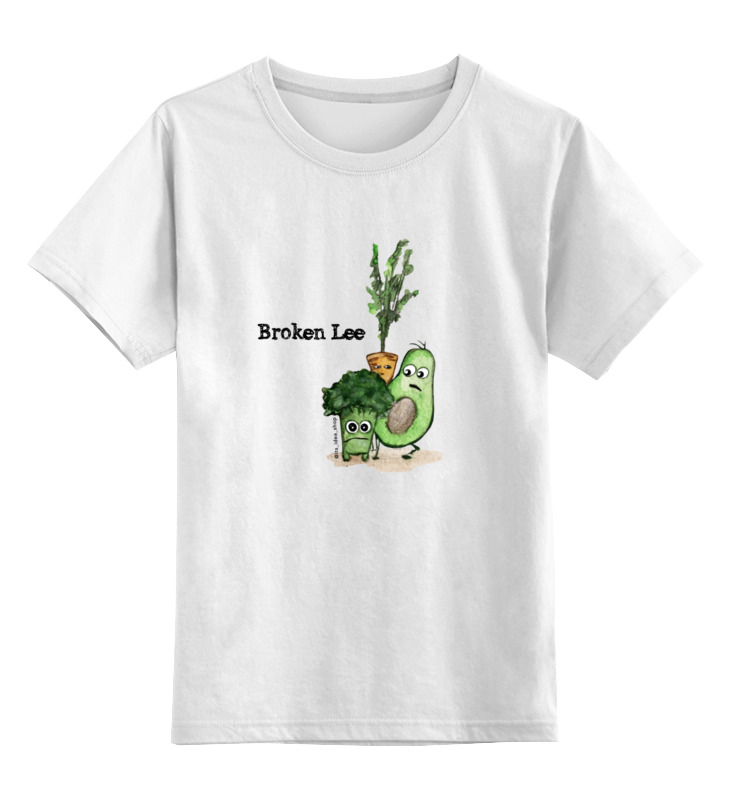 Printio Детская футболка классическая унисекс Вroken lee (овощи @its_idea_shop)