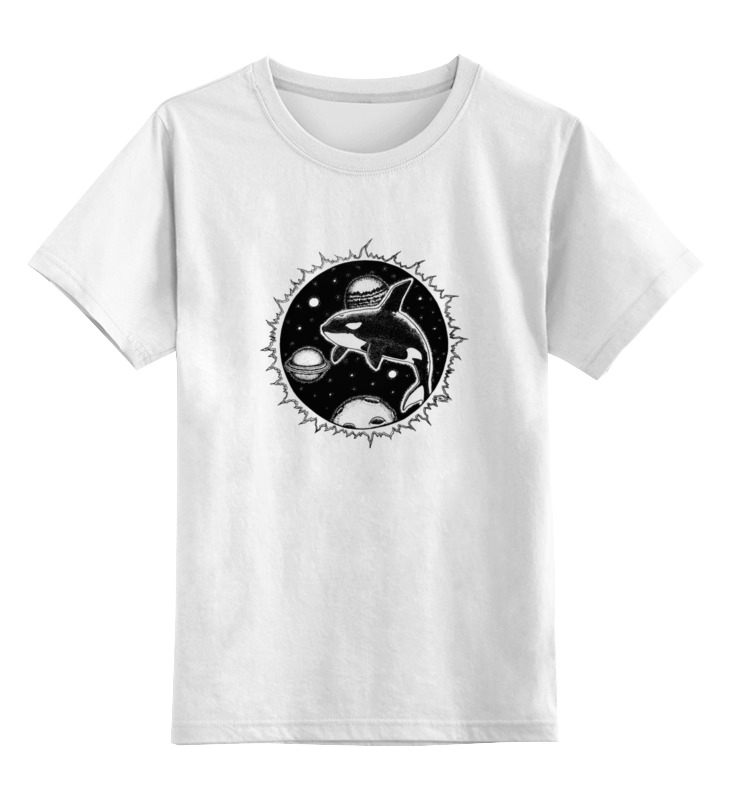 Printio Детская футболка классическая унисекс Космос кит планеты printio футболка для собак космос кит планеты