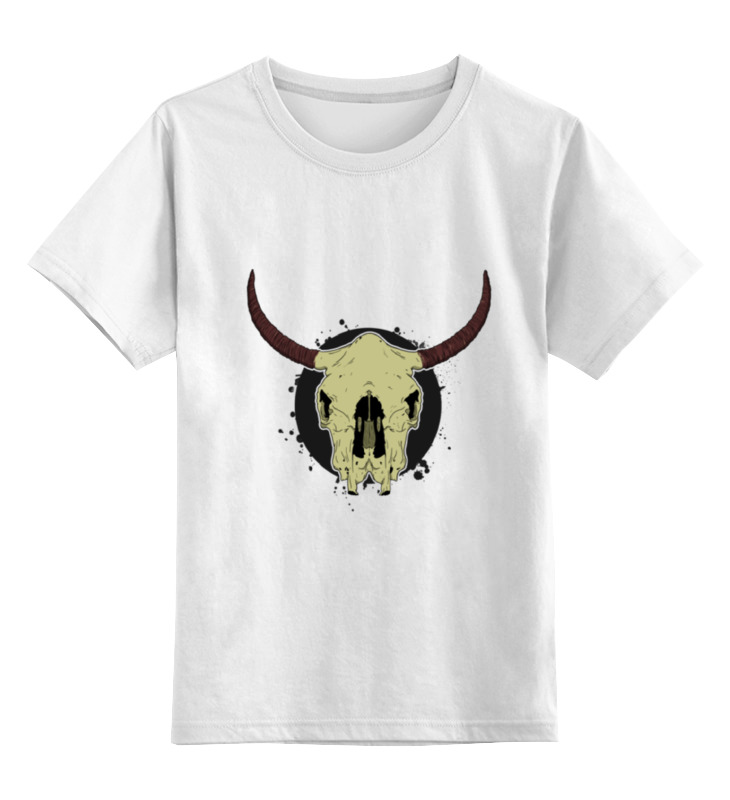 цена Printio Детская футболка классическая унисекс Skull bull