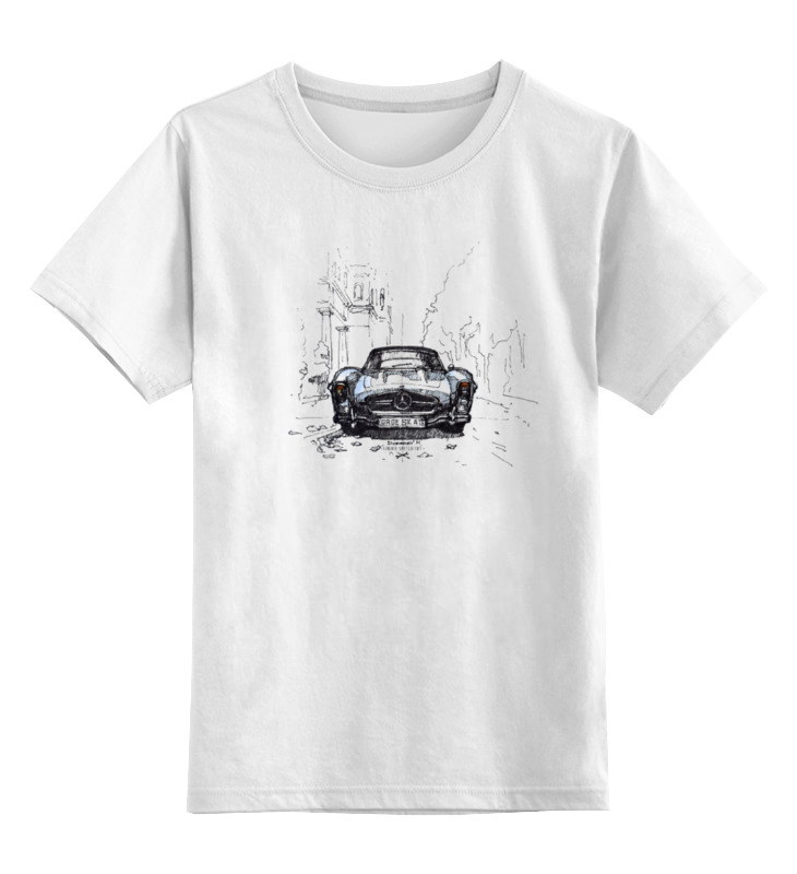 Printio Детская футболка классическая унисекс Mercedes-benz 300sl электромобиль mercedes benz 300sl с радиоуправлением свет и звук цвет черный