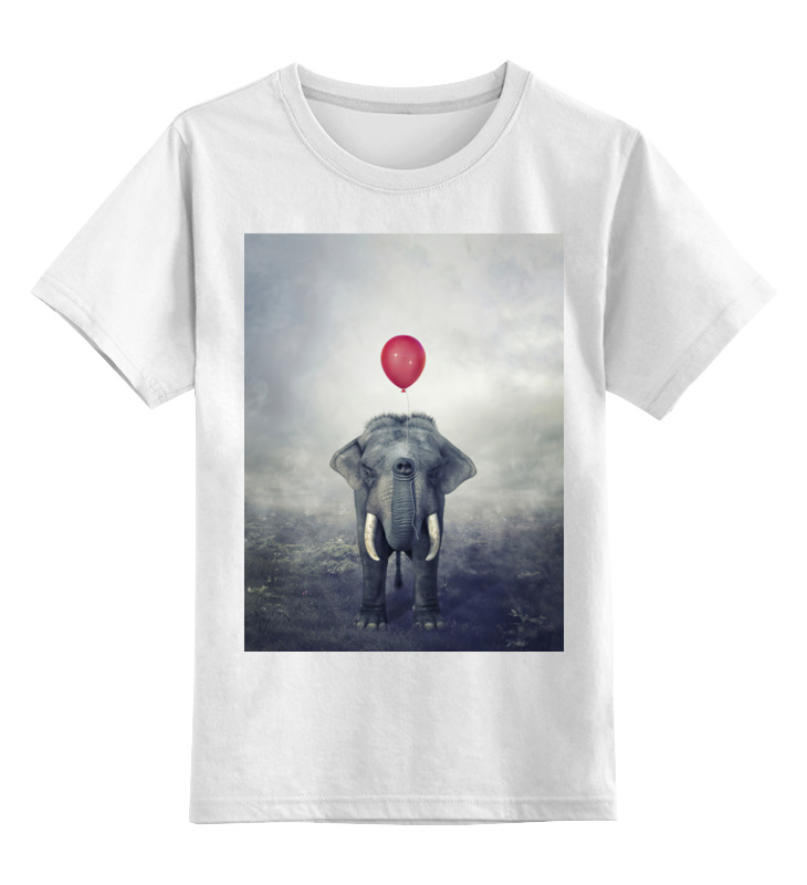 Printio Детская футболка классическая унисекс Красный шар и слон printio футболка классическая красный шар и слон