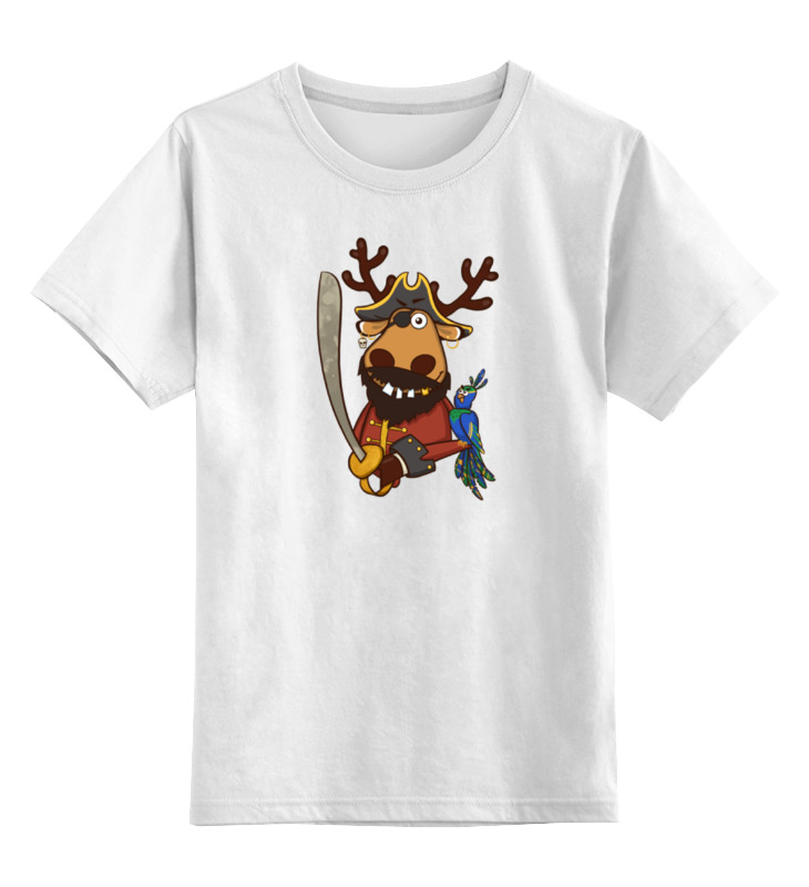 Printio Детская футболка классическая унисекс Подслушано принт олень пират printio лонгслив подслушано принт олень пират