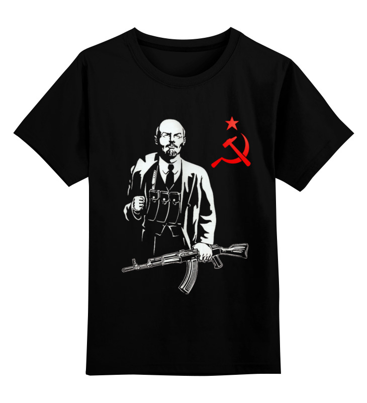Printio Детская футболка классическая унисекс Ленин калашников ак47