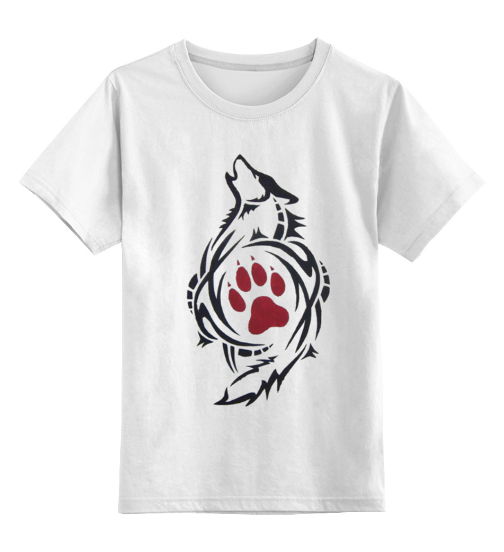 Printio Детская футболка классическая унисекс Волк арт