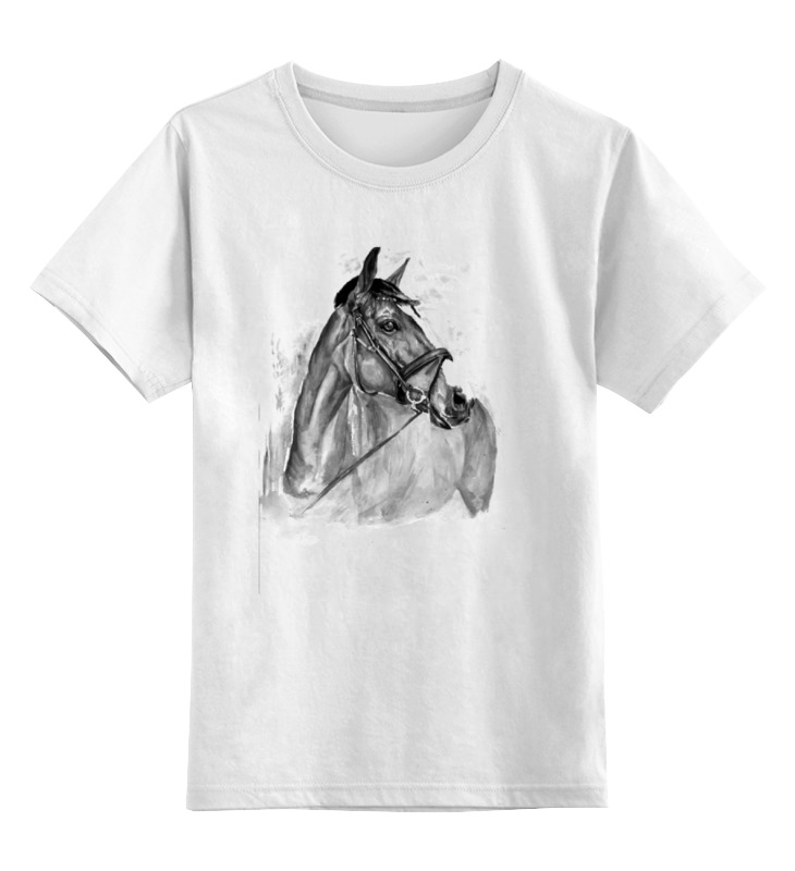 Printio Детская футболка классическая унисекс с новым годом лошади printio лонгслив с новым годом лошади