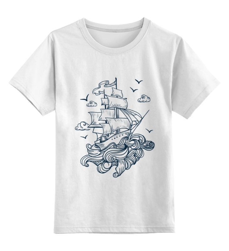 цена Printio Детская футболка классическая унисекс Летучий голландец