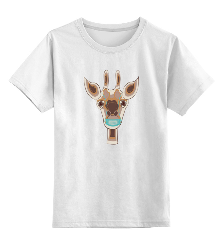 Printio Детская футболка классическая унисекс Жираф в маске детская футболка жираф в шарфе 140 синий