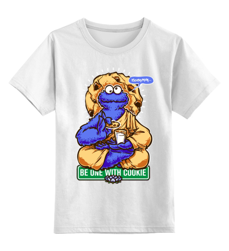 Printio Детская футболка классическая унисекс Будь единым с печеньем printio холст 60×90 будь единым с печеньем