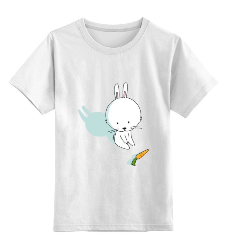 Printio Детская футболка классическая унисекс Кролик с морковкой кролик с морковкой в крафт коробке
