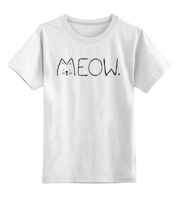Printio Детская футболка классическая унисекс Котик мяу printio детская футболка классическая унисекс мяу кошка