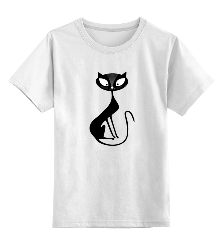 Printio Детская футболка классическая унисекс Черная кошка