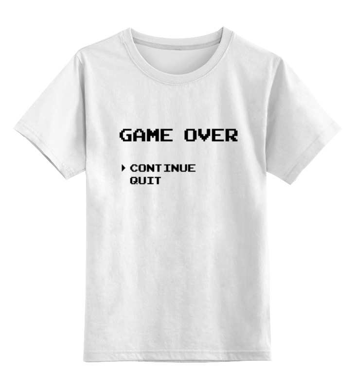 Printio Детская футболка классическая унисекс Конец игры (game over)