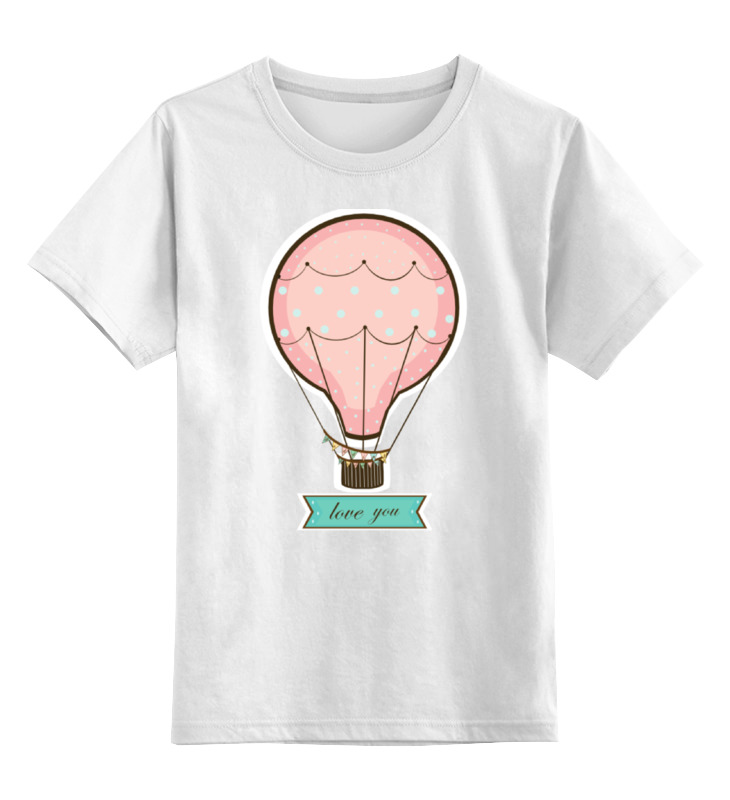 Printio Детская футболка классическая унисекс Яркая иллюстрация воздушного шара. детская футболка на японском я тебя люблю иероглифы 104 белый