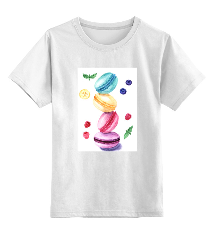 Printio Детская футболка классическая унисекс Макаруны набор для валяния woolla фруктово ягодные