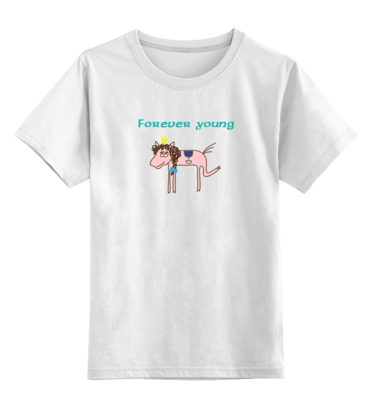 цена Printio Детская футболка классическая унисекс Лошадка