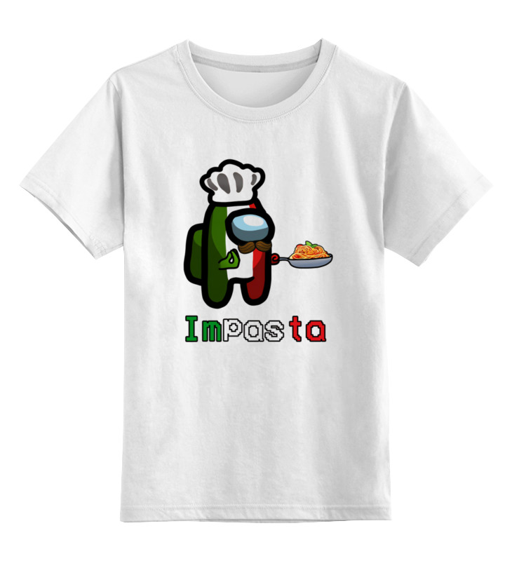 Printio Детская футболка классическая унисекс Among us impasta
