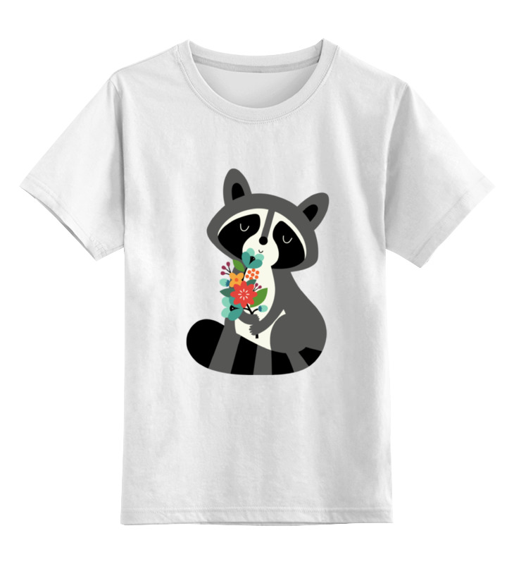Printio Детская футболка классическая унисекс Милый енот