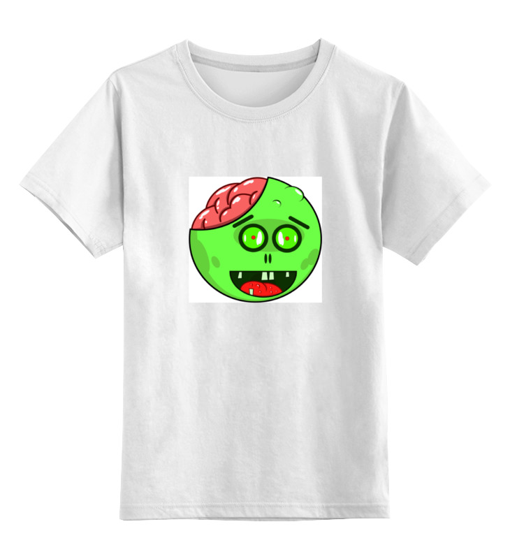 Printio Детская футболка классическая унисекс Зомби и мозги printio майка классическая зомби и мозги