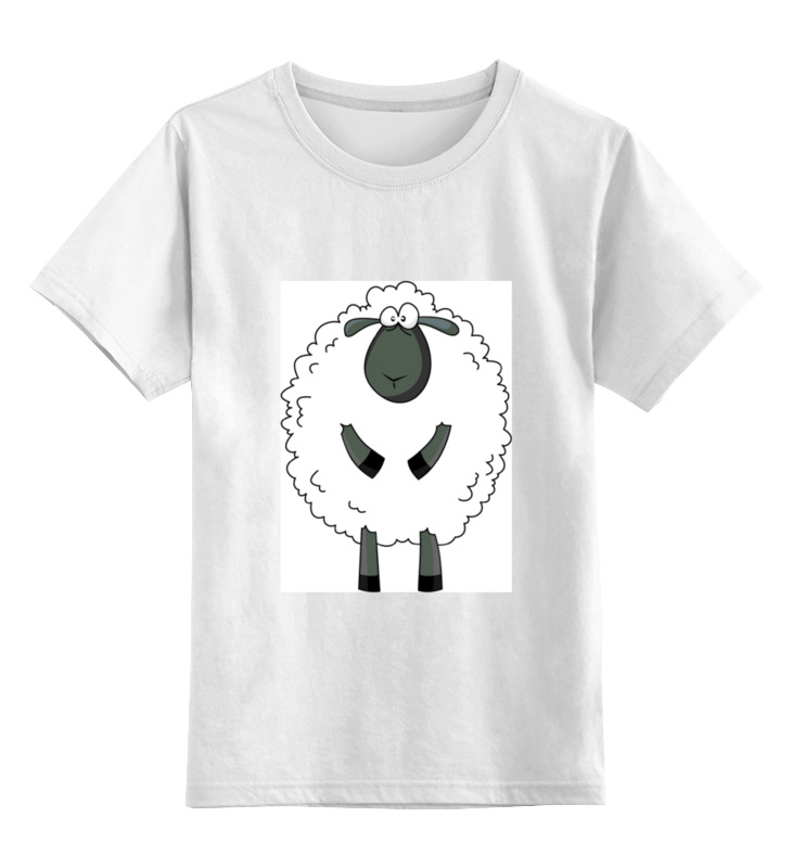 Printio Детская футболка классическая унисекс Овечка символ нового 2015 года