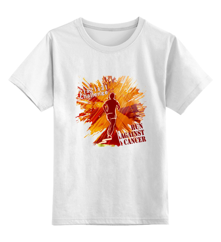 Printio Детская футболка классическая унисекс Run against cancer printio детская футболка классическая унисекс run беги